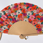 Éventail Méline à motifs floraux multicolores fabriqué en Provence